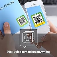 Vista 8 de Adhesivo personalizado para grabación de video Las calcomanías de código QR de Spokenote te permiten añadir videos personalizados, instrucciones a
