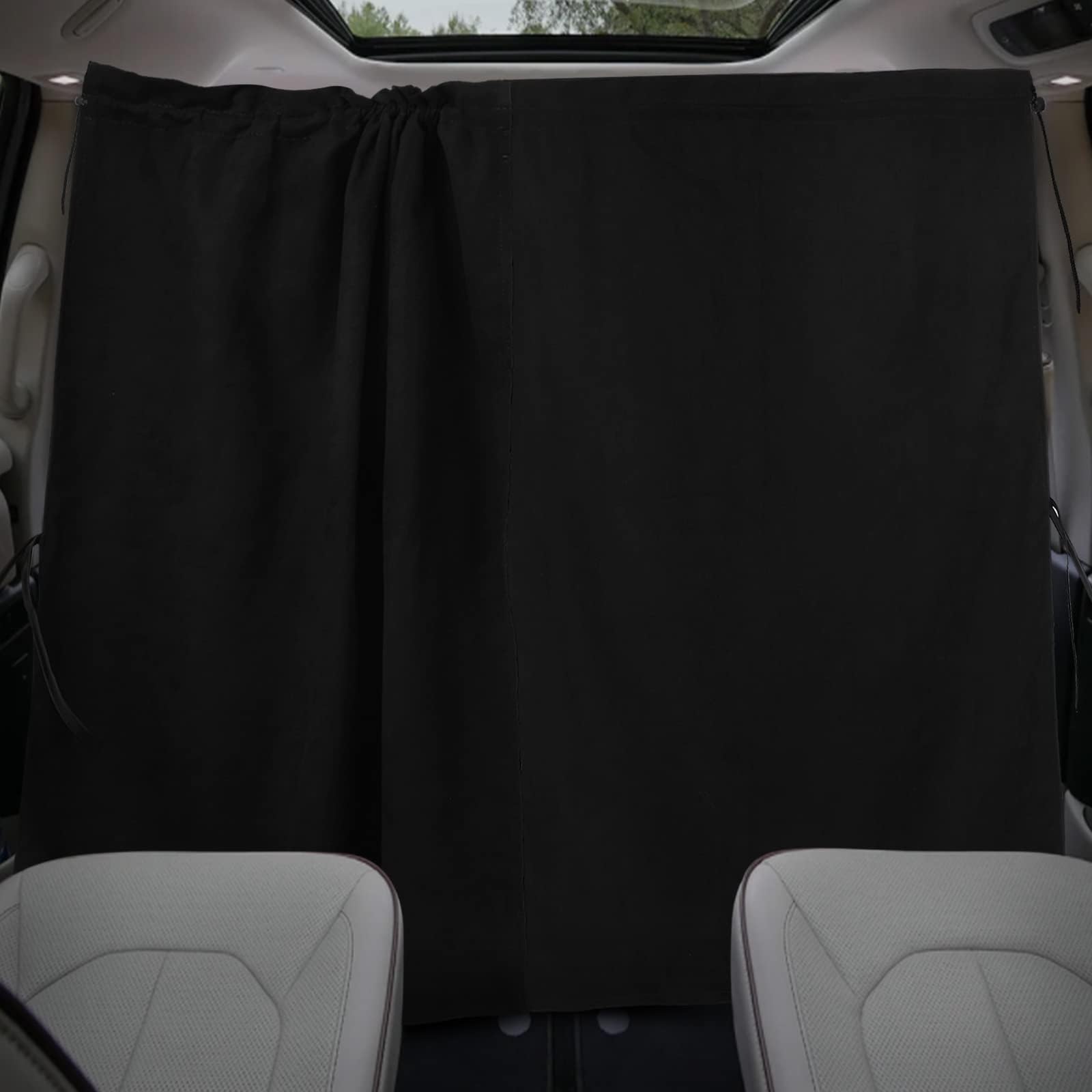 QIZUN Car Divider Privacy Curtains for VW California T7 Camper Van (2024-), Blackout Car Divider Curtains,Seat Partition Curtain Detachable,durable Soft Private
