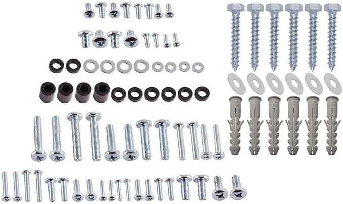 Auline Universal TV Wall Mount Hardware Kit - VESA Screws, Bolts ...