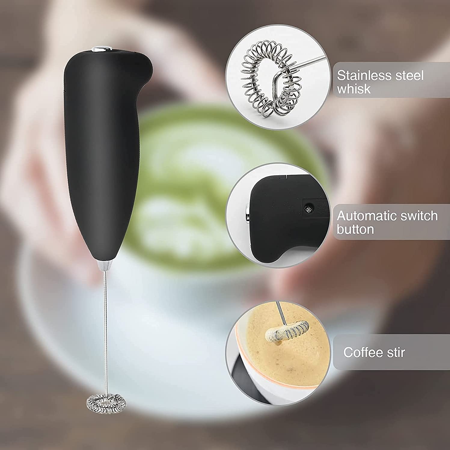 Battery Coffee Frother - Electric Milk Frother -2 Battery Coffee Frother - Electric Milk Frother -2