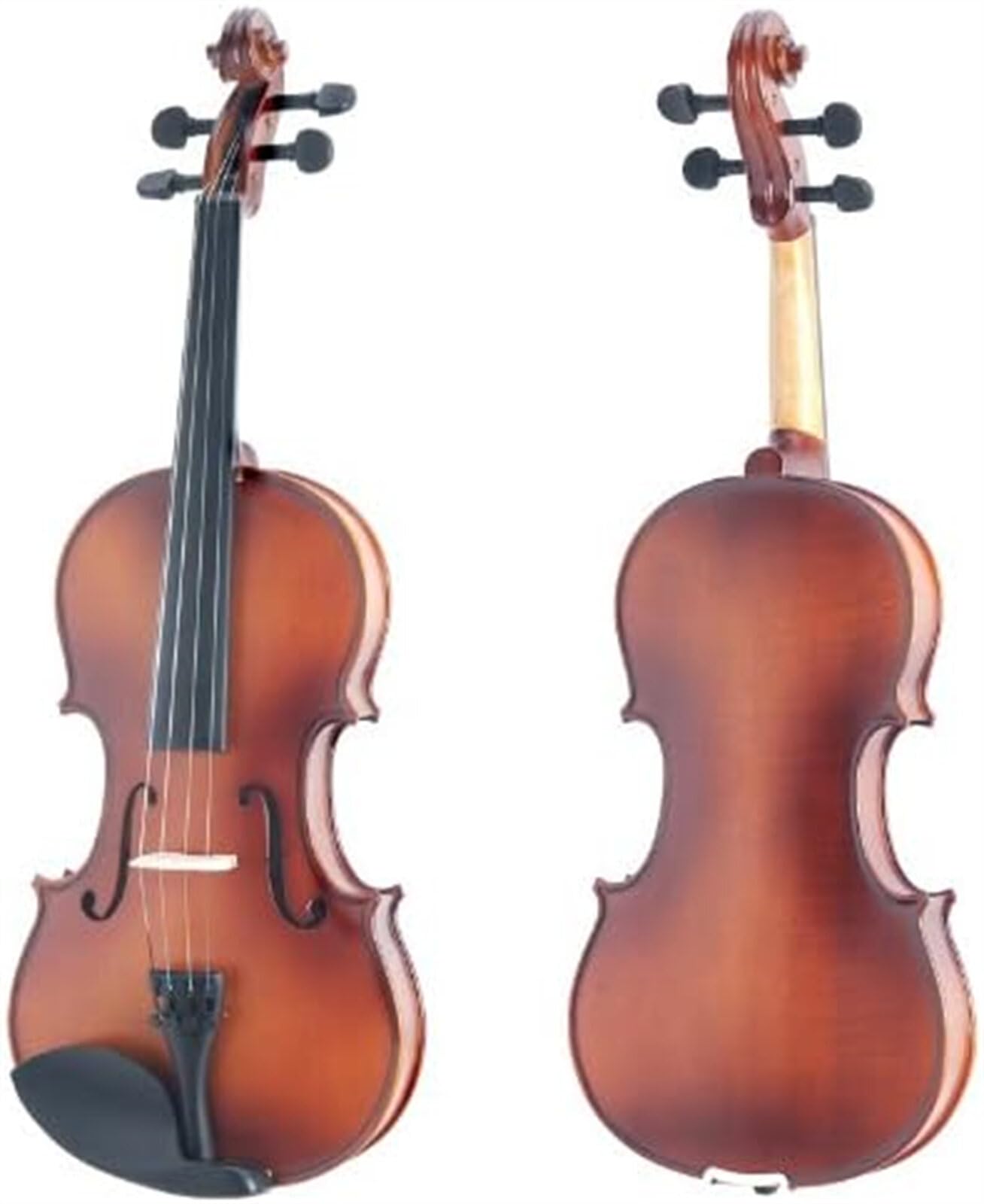 Viola MA350 Viola en bois massif satiné avec étui, archet, colophane, chevalet et cordes