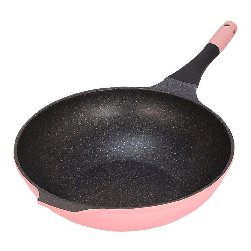 Olla para cocinar, sartén, Wok con Revestimiento cerámico, sartén Antiadherente Que emite Menos Humos, Cocina a Gas, Cocina inducción, Olla Antiadherente
