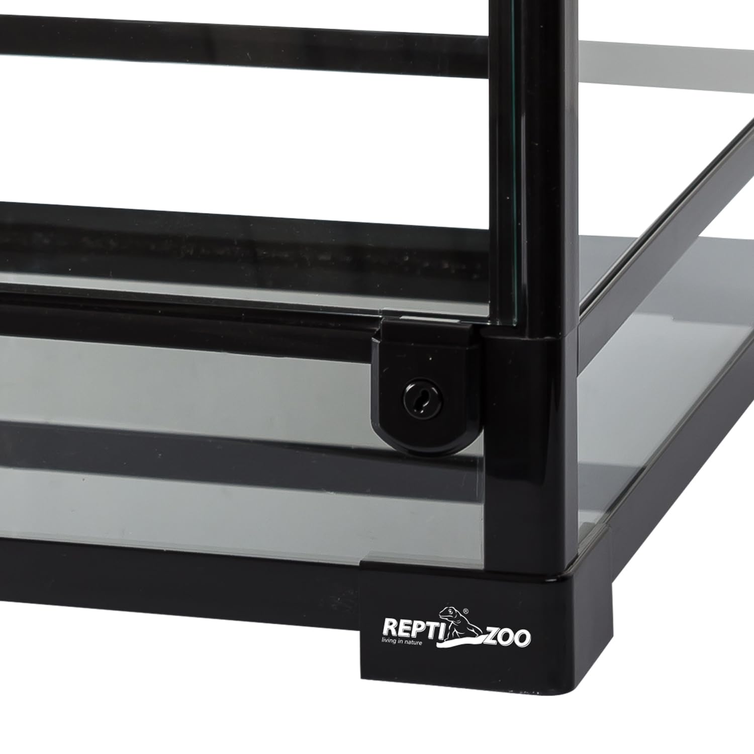 REPTI ZOO Amphibian Habitat Tank - Terrario verticale per rettili in vetro con visione completa, 30,5 x 30,5 x 45,7 cm, con base profonda e ventilazione superiore
