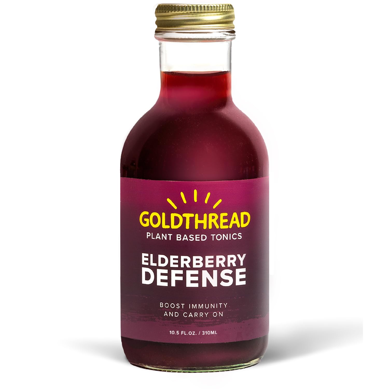 GoldThread Plant Based Tonics - Elderberry Defense, 10.5 oz