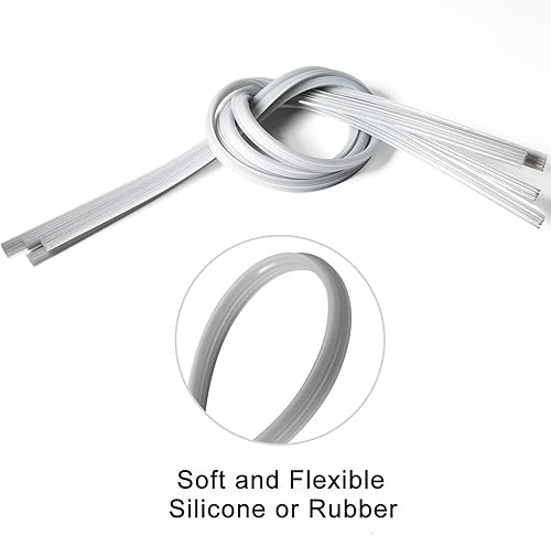 Miniatura 4 de Paquete de 4 repuestos de limpiaparabrisas para limpiaparabrisas, tiras universales de silicona sin marco, para la mayoría de automóviles,