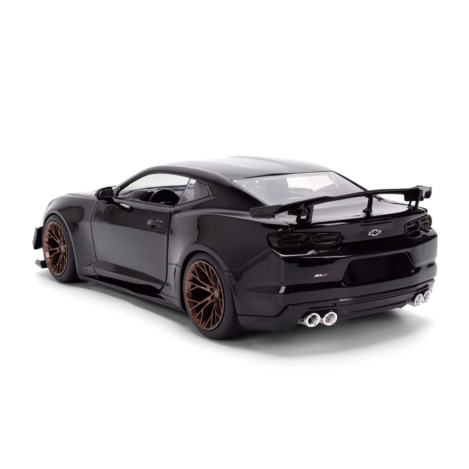 Jada Toys Fast and Furious Modellino Auto Chevrolet Camaro ZL1 1LE 2024 (19 cm) - Veicolo giocattolo in metallo con parti di apertura per fan e collezionisti a partire da 8 anni, nero