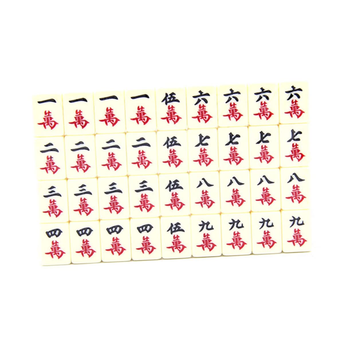 Tragbares Mahjong Brettspiel 1 Satz aus PVC für Reise und Party | Kleiner Ausführung, Chinesisches Traditionsspiel, Spielset für Unterwegs, Kompakte Form für Tisch