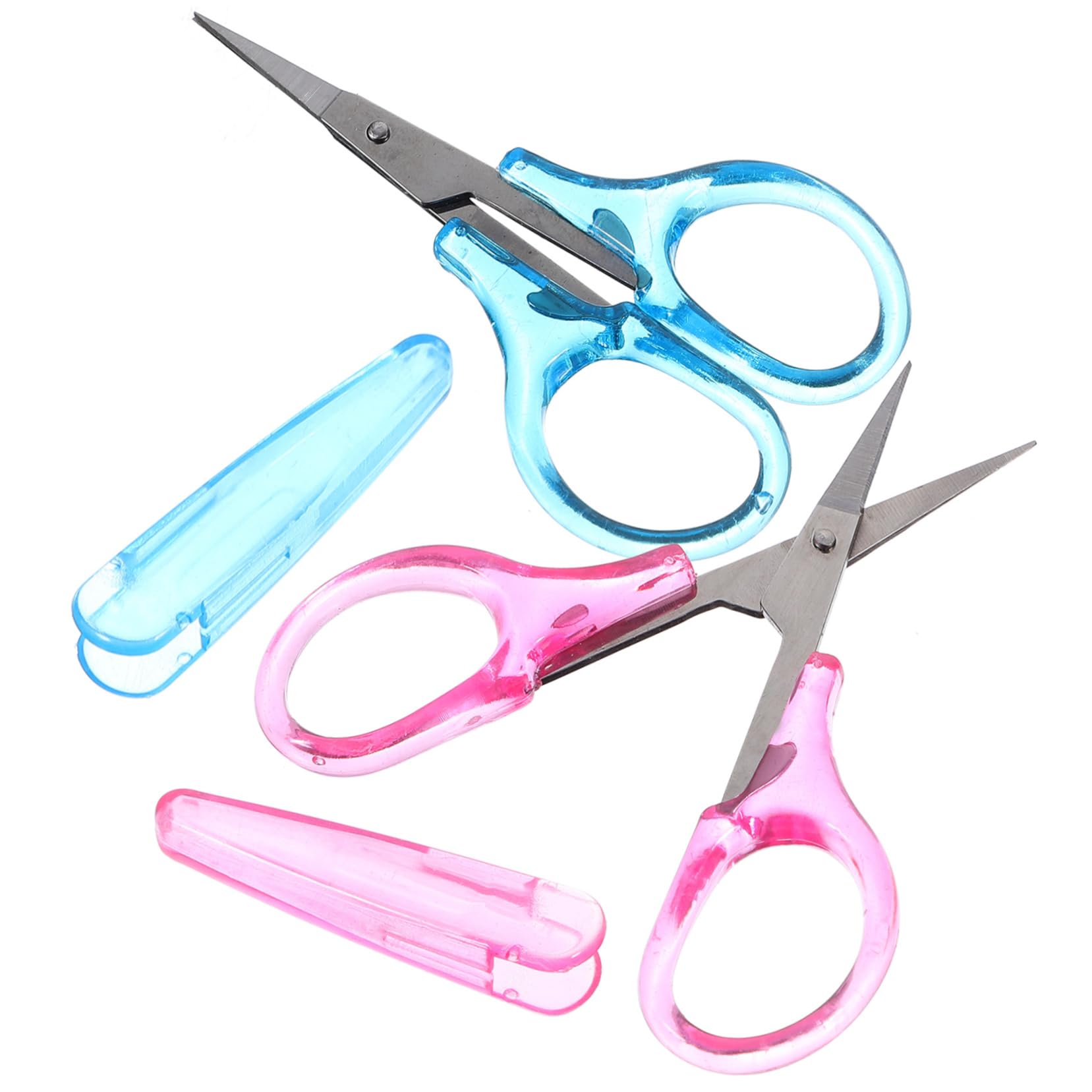 Gadpiparty 5 Ensembles Ciseaux Avec Couverture Protectrice Ciseaux De Bricolage De Tissu Couture De Bureau Outils De Coupe D'artisanat 2 Pièces * 5