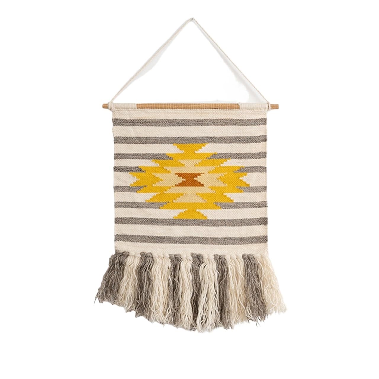 BDFJEDS Tapestry Wall Hanging Macrame Wool Wall Hanging, Handmade Woven Tapestry For Living Room(45x70cm)