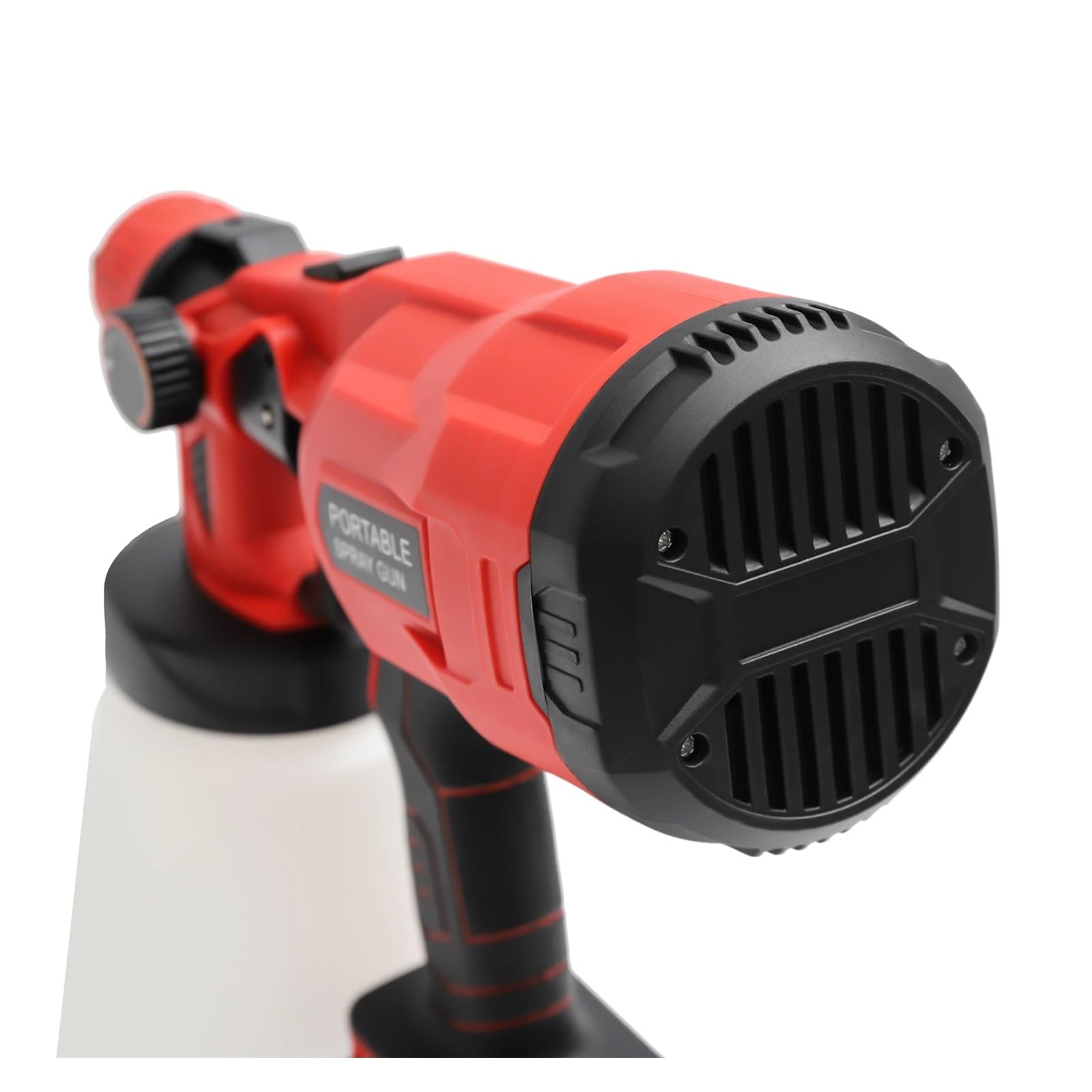 Spruzzatore di vernice, Pistola a spruzzo for vernice ad alta pressione senza fili da 20 V, utensile elettrico Airless, pistola a spruzzo HVLP da 800 ml Spruzzatura efficiente