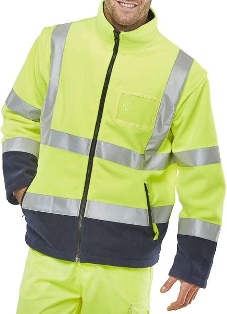 high visibility jacket with removable sleeves