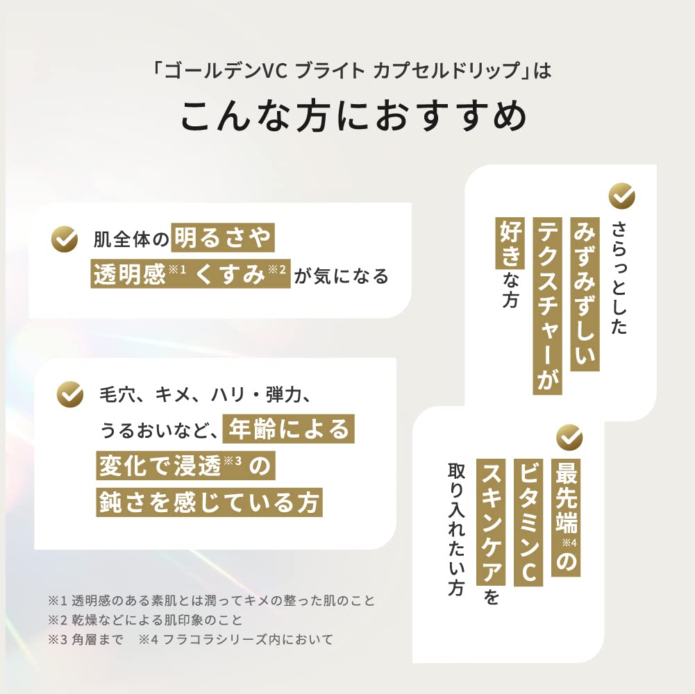 Amazon | ビタミンC 化粧水 ゴールデンVC ブライト カプセルドリップ