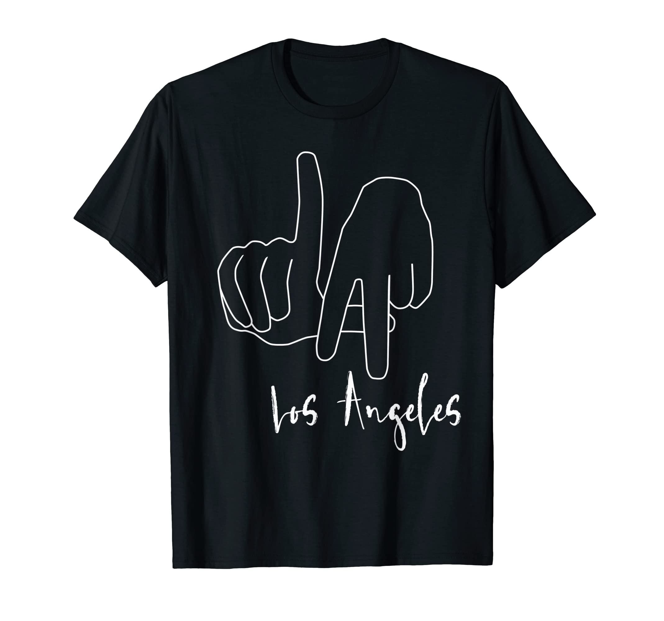 llica グラフィック Tシャツ　 ロサンゼルスにて購入 Amazon | LA ハンドサイン クール ロサンゼルス グラフィック T