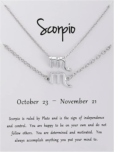 CSIYANJRY99 2Pcs Gold/Silver Zodiac Necklace Bracelet for Women,12 Zodiac Sign Letter Pendant Necklace Bracelet Astrology Constellation Bracelet/Anklet Friendship Promise Jewelry Gift Card