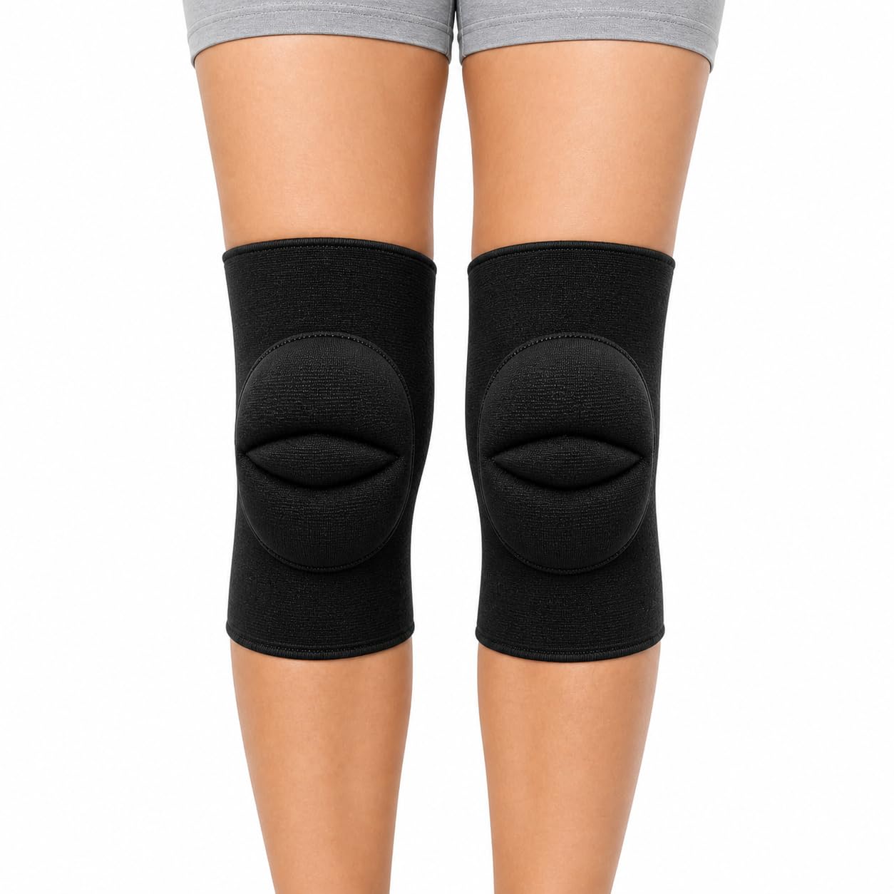 BURAKH Sports Knee Pad XL Size Volleyball Yoga Dance Knee Support Brace Compression Leg Warmers Patella Protection Gym Fitness EVA Shock Absorbing
