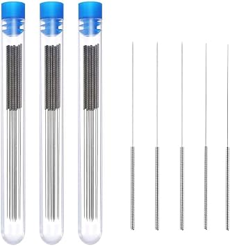 3 Set 3D Printer Nozzle Cleaning Kit Nozzles Cleaner Needles Stainless Steel 0.2mm 0.25mm 0.3mm 0.35mm 0.4mm for 3D Printers Accessories Parts PCB Windshield Spray Nozzle Espresso Distribution