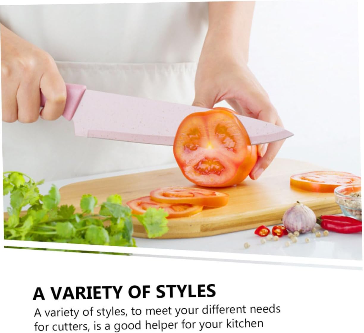 PRETYZOOM Chef Knives Kitchen Knife Block Stainless Steel Professional Cooking for Home