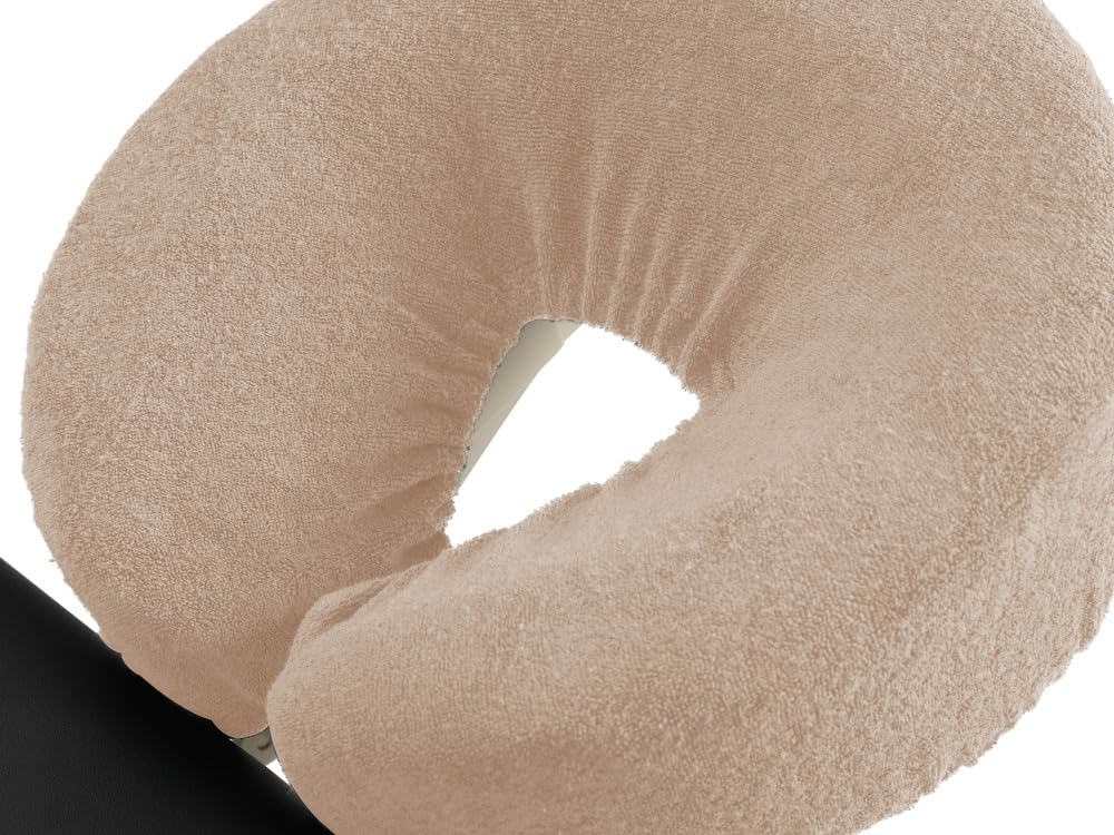 Housse pour têtière en Tissu éponge Marron-Clair - 2 unités - Protège-têtière Professionnel