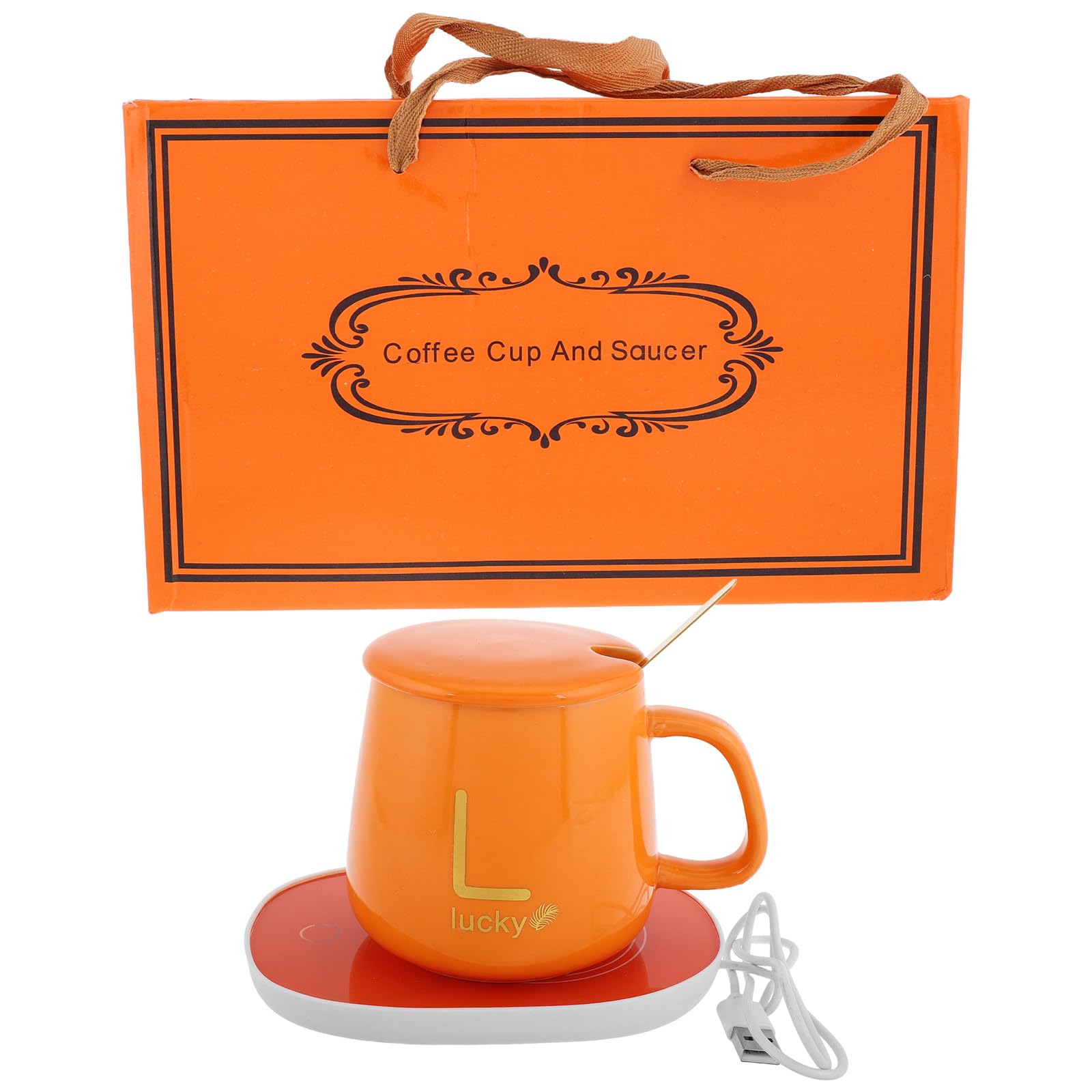 SHINEOFI Taza Termo para Té y Leche Calentador de Bebidas con Función de Mantener el Calor para Desayuno Obsequio de Cumpleaños y Navidad