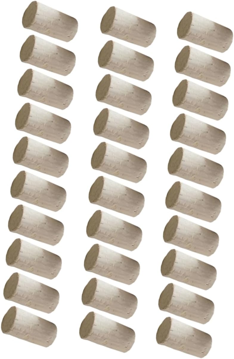30 Pcs Wine Bottle Stopper Oak Cork for Handmade Wine and Bar