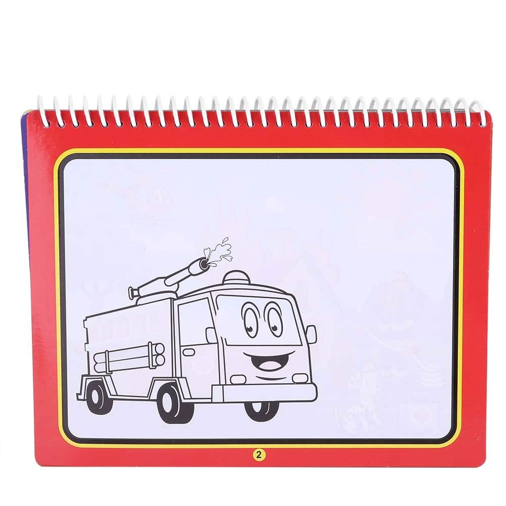 Water Coloring Book Doodle Magical Portable Drawing Book Edukacyjna Wczesna Edukacja Dziecięca Zabawa (Pojazd)