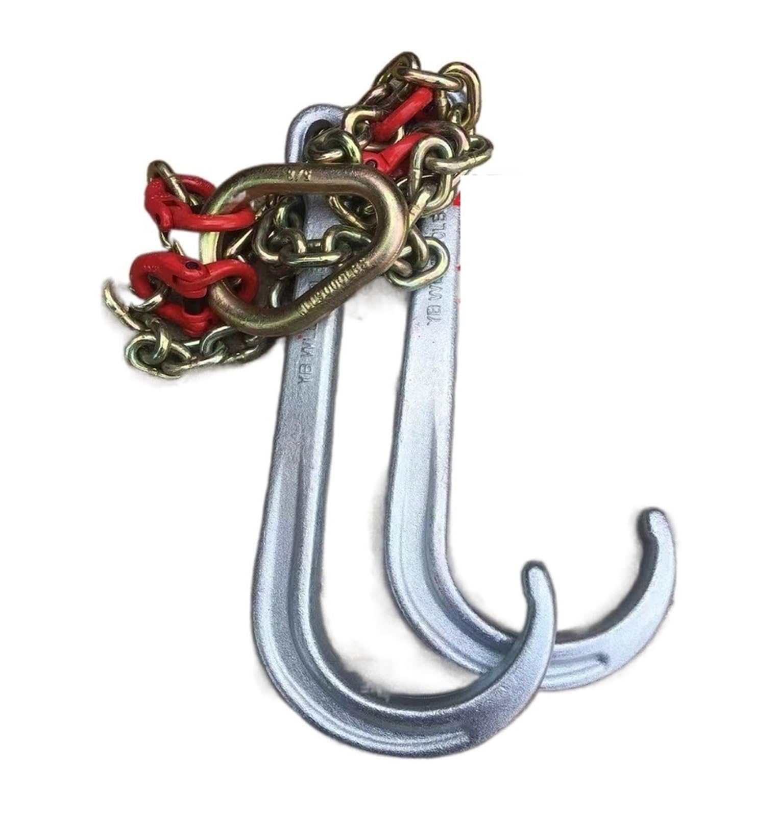 Chain Sling, 4Ton-5Ton Road Rescue Truck Trailer Wrecker Accessories Hook Chain Loquat Sling Winch Vehicle(9011A0023 4T)