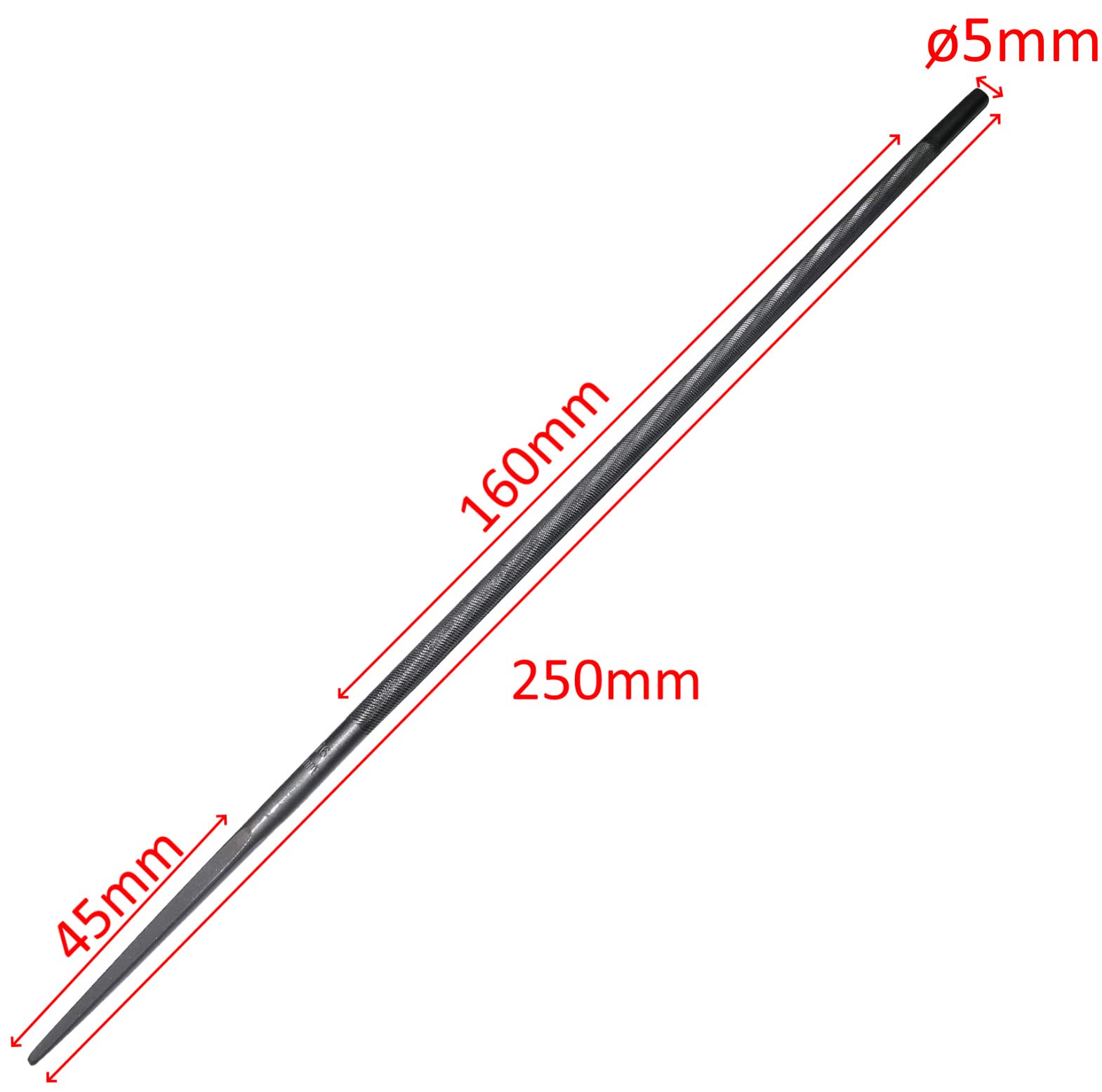 Image secondaire de AERZETIX – C54257-3x Limes rondes d'affûtage à main pour chaîne de tronçonneuse - 3/16