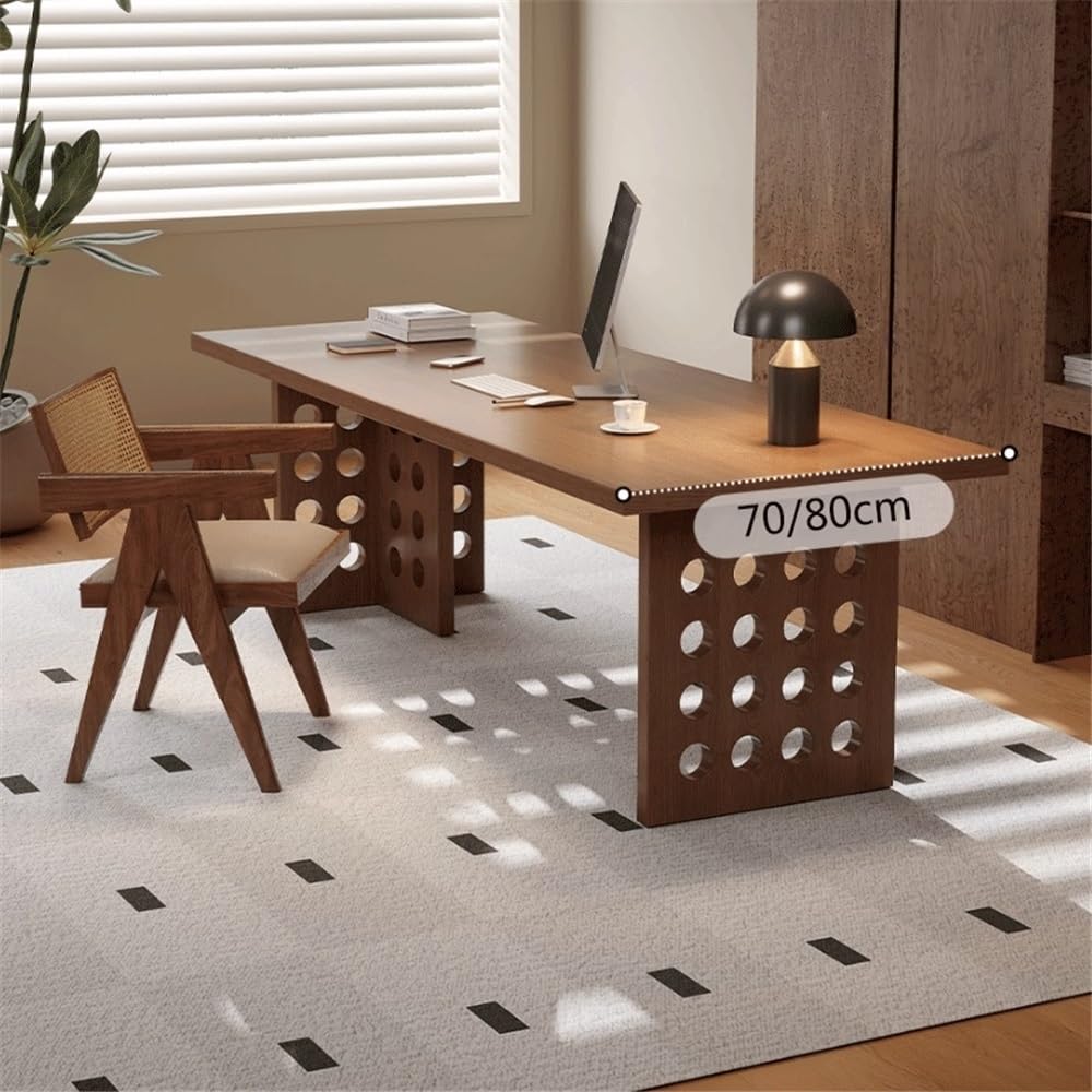 Scrivania da gioco moderna Lar per dirigenti, spaziosa in legno di frassino con design – perfetta per giocatori e ufficio domestico