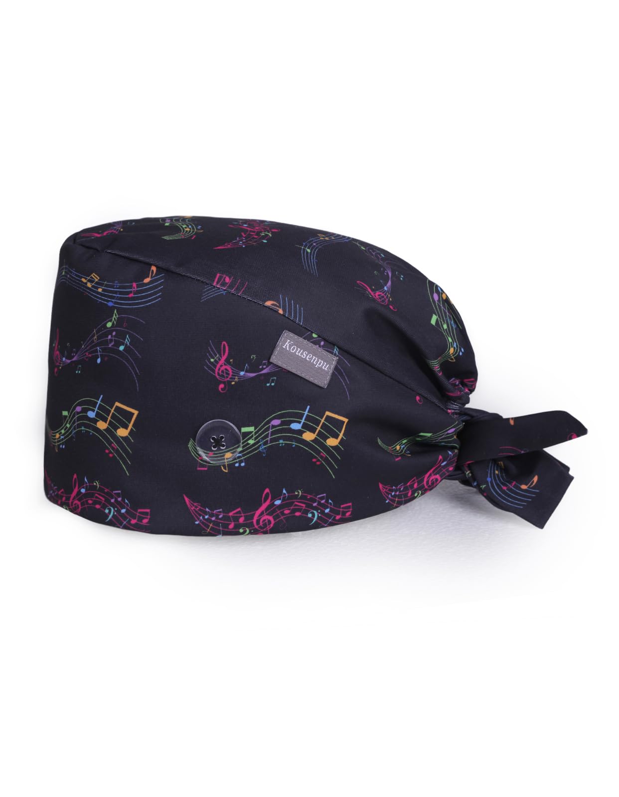 Kousenpu Scrub Cap for Men, Adjustable Surgical Hats with Buttons