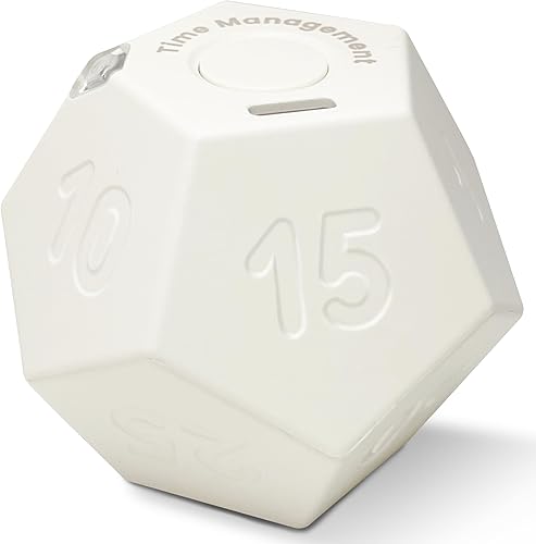 Miniatura 9 de Cube Pomodoro Timer, Temporizador recargable pequeño y lindo, temporizador para niños y aula, cocina, cocinado, entrenamiento y estudio con cuenta