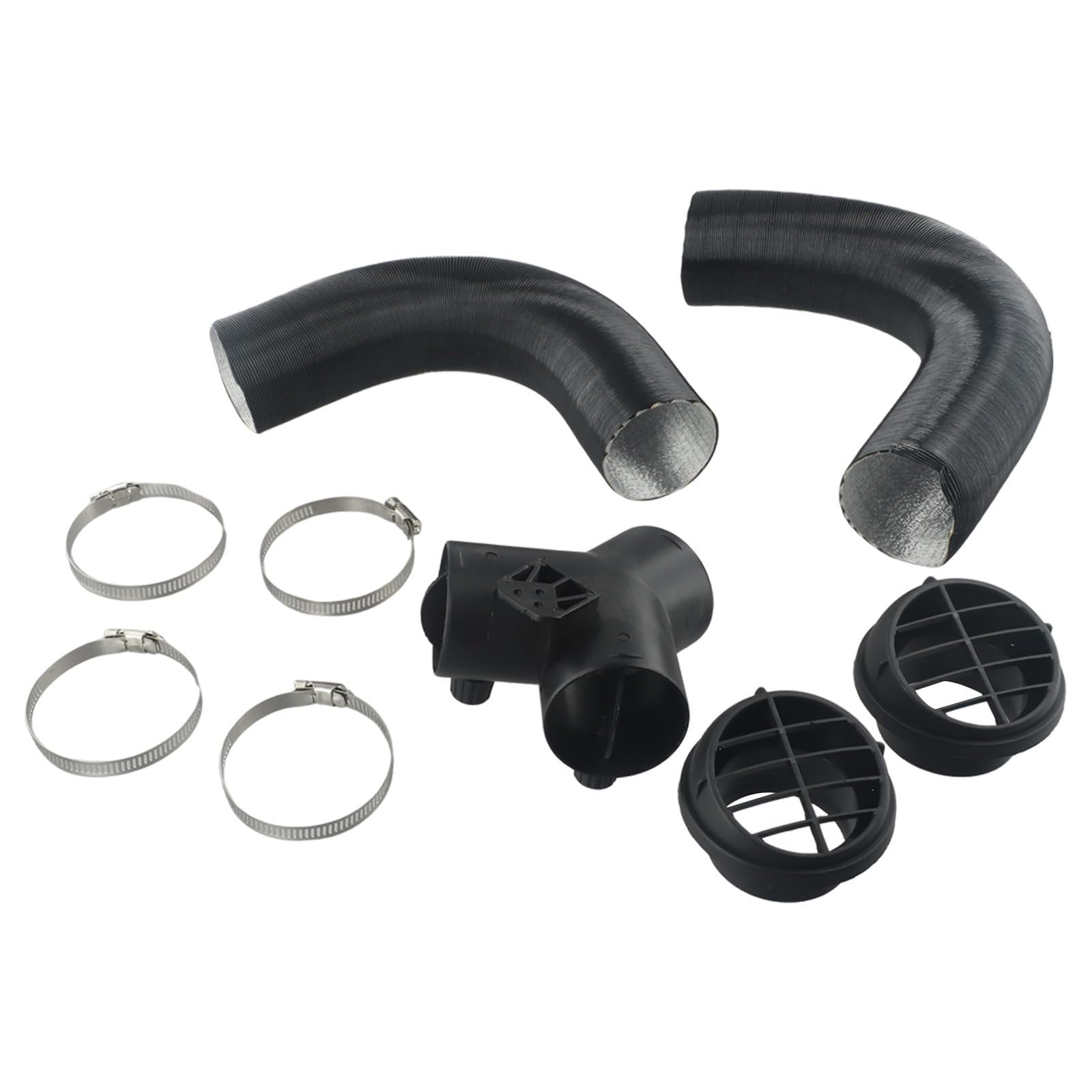 Kit de manguera de aire caliente de 60 mm con derivación en Y y salidas para calefacción diésel compatible con