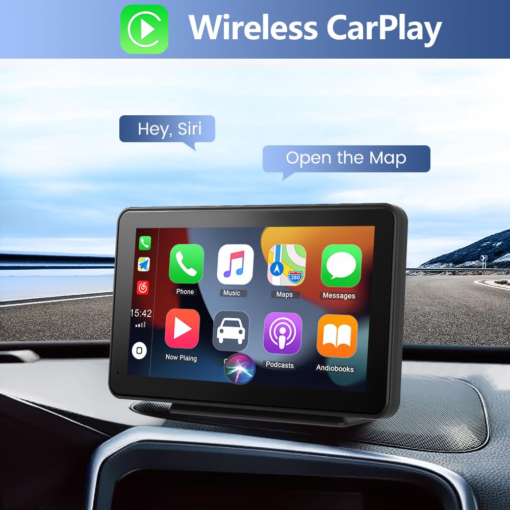 CarPlay Auto, 7 Pollici Wireless CarPlay Android Auto Autoradio