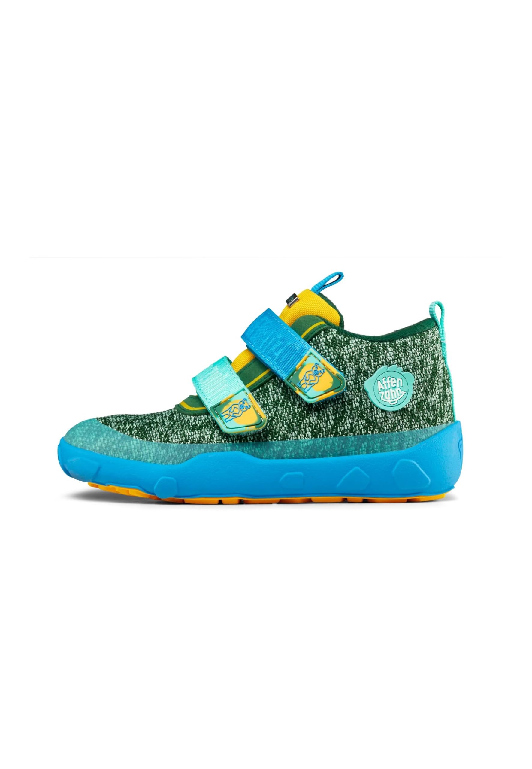 Affenzahn Zapato Barefoot Tejido Happy con Cierre Adhesivo, Vegano, Antideslizante, Flexible, Reflectante, Especialmente Ligero en Tallas 21-32