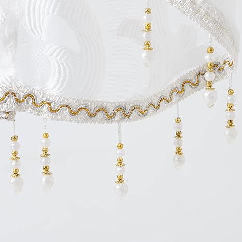 Miniatura 7 de NAPEARL Cenefas de ventana para sala de estar, cenefa de dos festones, tratamiento de ventana, cenefa de cascada para decoración de cocina y