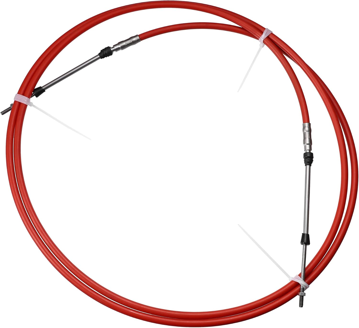 motoforti 1pcs 10ft 3 meter 118 inch marine type 3300 / 33c throttle shift remote control box cable for yamaha outboard engine boat motor steering system red