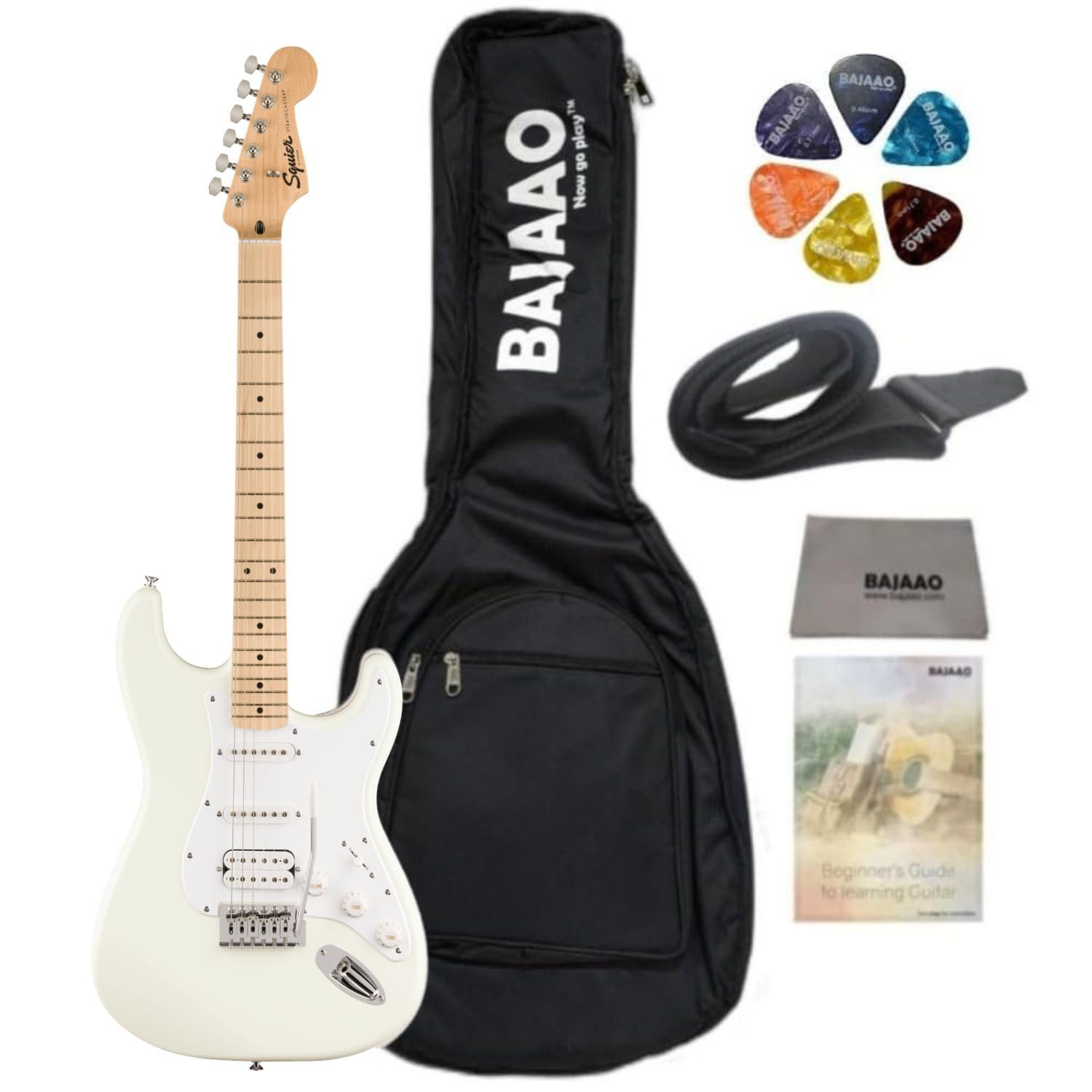 Fender Squier Sonic Stratocaster Poplar Electric Guitar With Gig-Bag