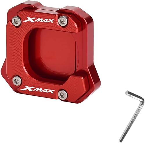 Para Xmax X-MAX 125 250 300 400 XMAX250 Accesorios de motocicleta Soporte lateral Extensión Ampliadora Pad Soporte lateral Trípode extendido (Color