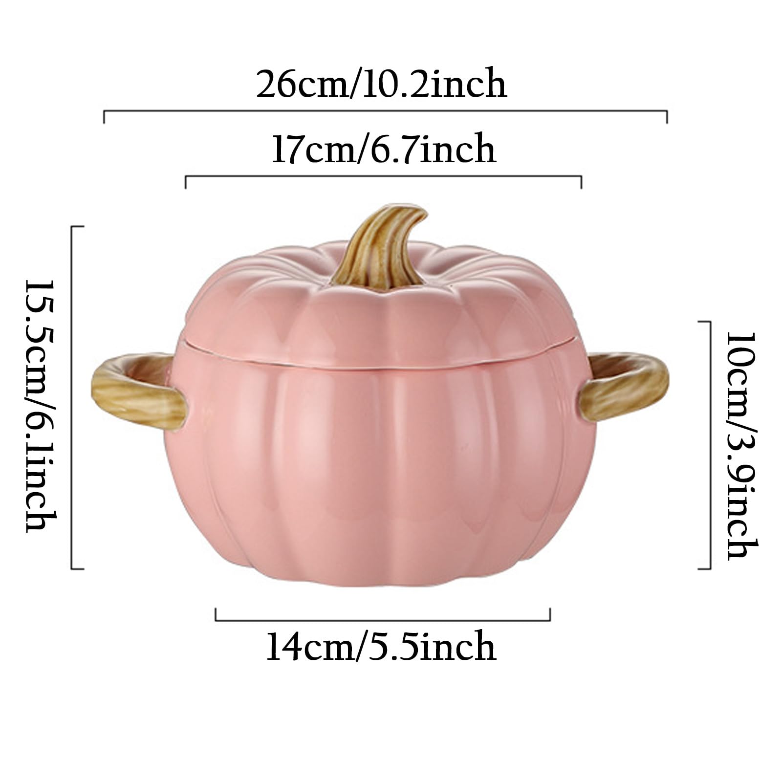COLLBATH Bol À Soupe En Céramique En Forme De Citrouille 1800 Ml Pour Décoration Dhalloween COLLBATH Bol À Soupe En Céramique En Forme De Citrouille 1800 Ml Pour Décoration Dhalloween