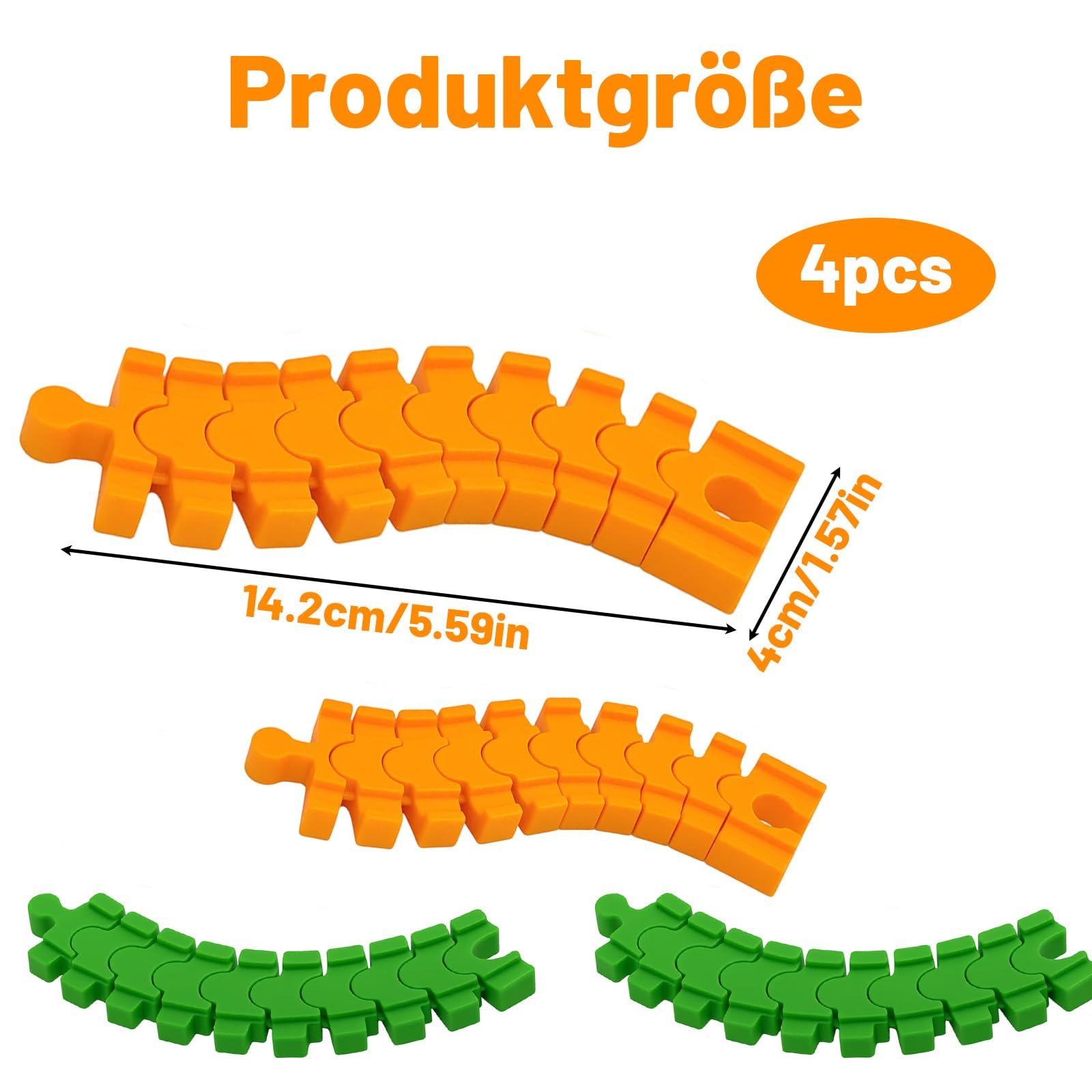 ALKNOT - 28 stuks houten spoorbaanadapters, spoorwegen, adapters voor