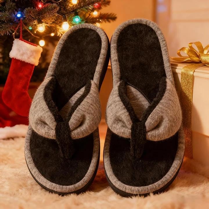 Wishcotton Women's Memory Foam Spa Thong Flip Flops Cozy Indoor Slippers, Ladies Summer Lightweight Open Toe House Sandals - Image 6