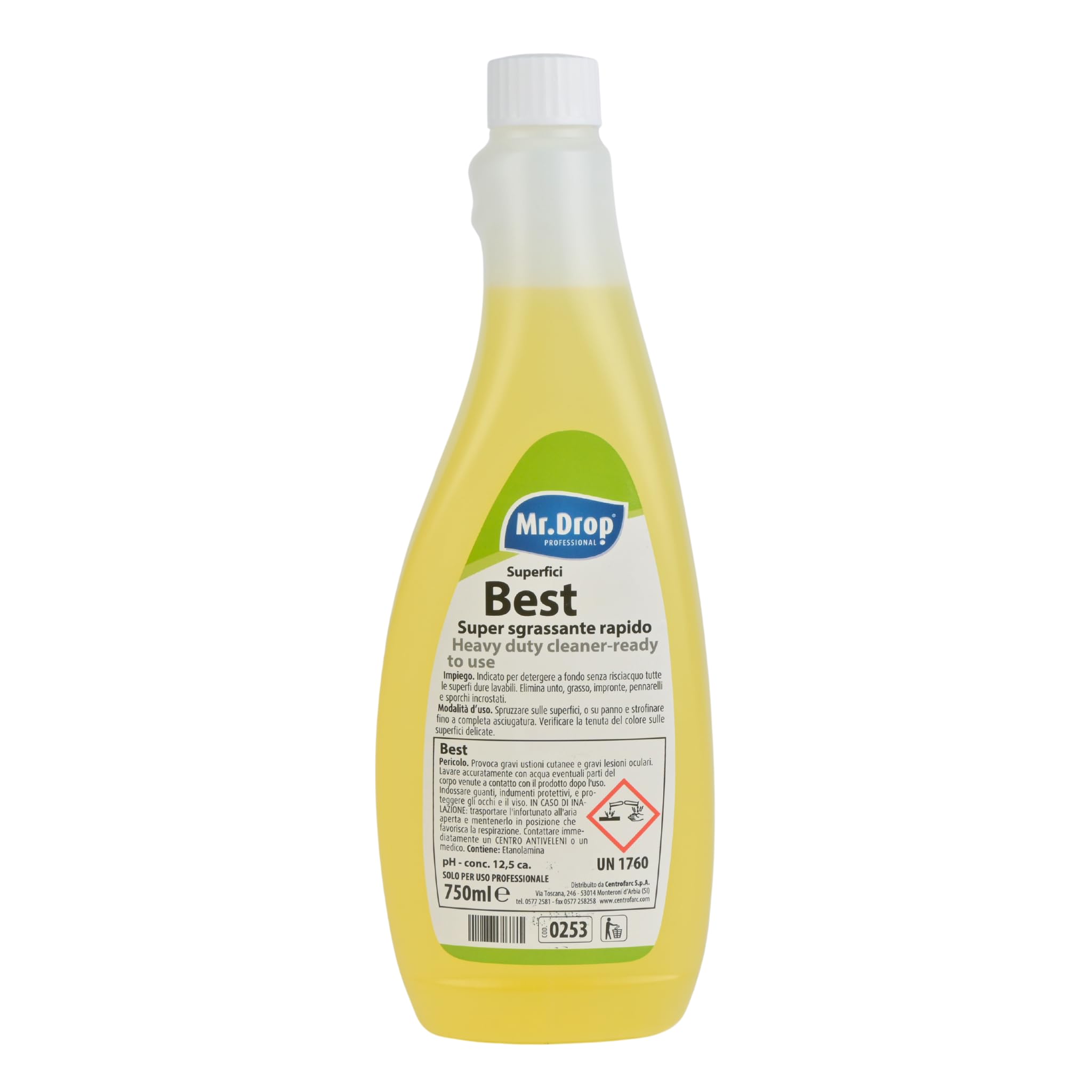 Mr.Drop® BEST SUPER SGRASSANTE RAPIDO senza risciacquo - 6 flaconi da 750 ml