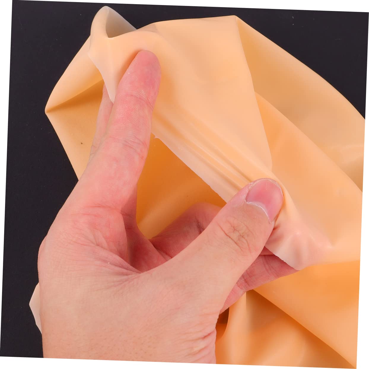 IWOWHERO Bald Cosplay Hat Latex Wig Cap for Adults Realistic Bald Head Lightweight for Halloween