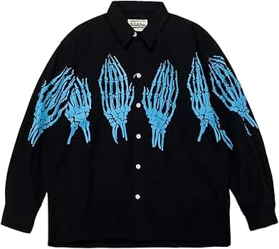 Amazon.co.jp: [WAYWOC] WACKO MARIA ワコマリア シャツ 長袖 メンズ