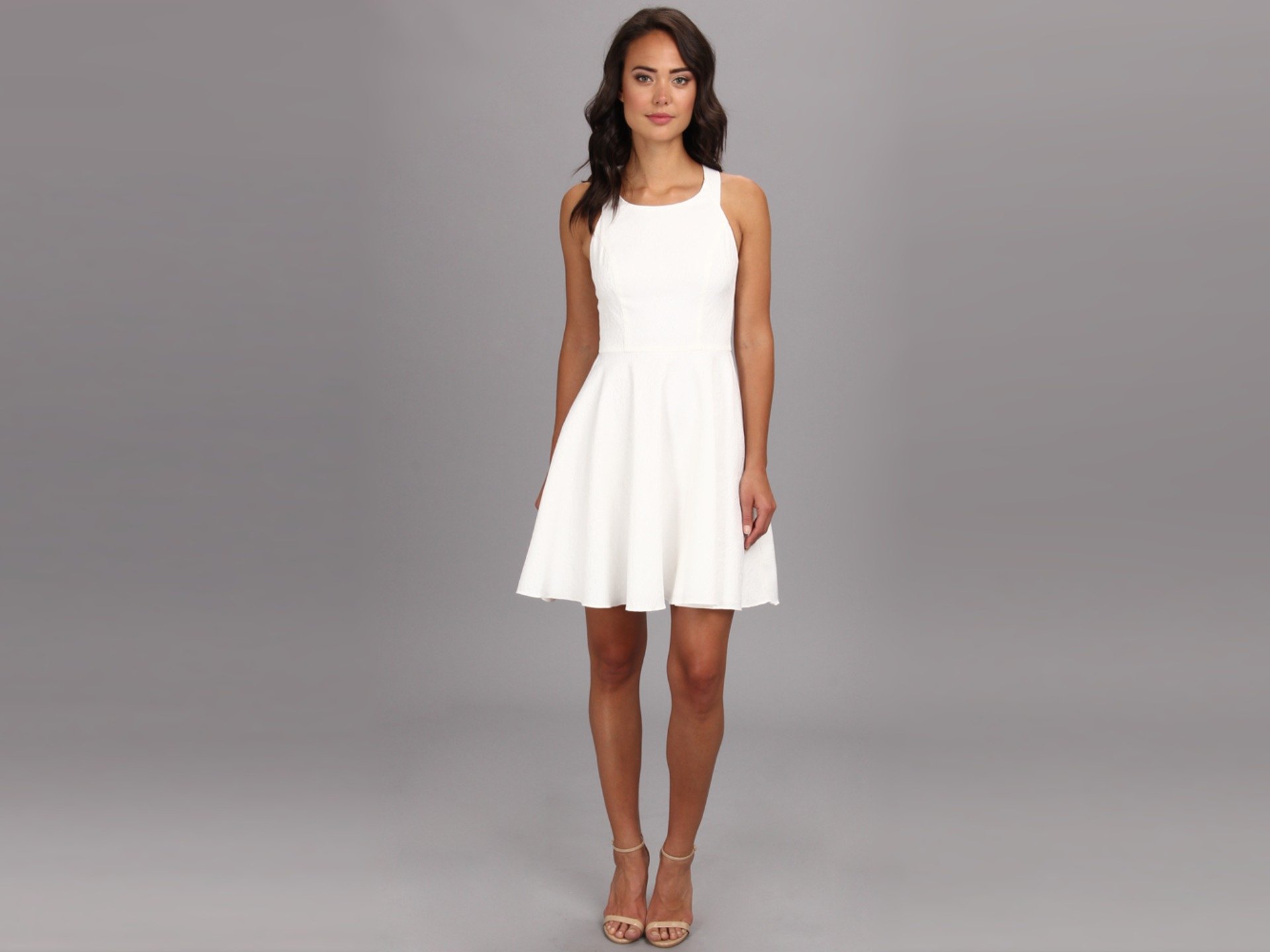 jessica simpson fit and flare dress Jessica Simpson 2.0 Bias Dress in Black main image 1