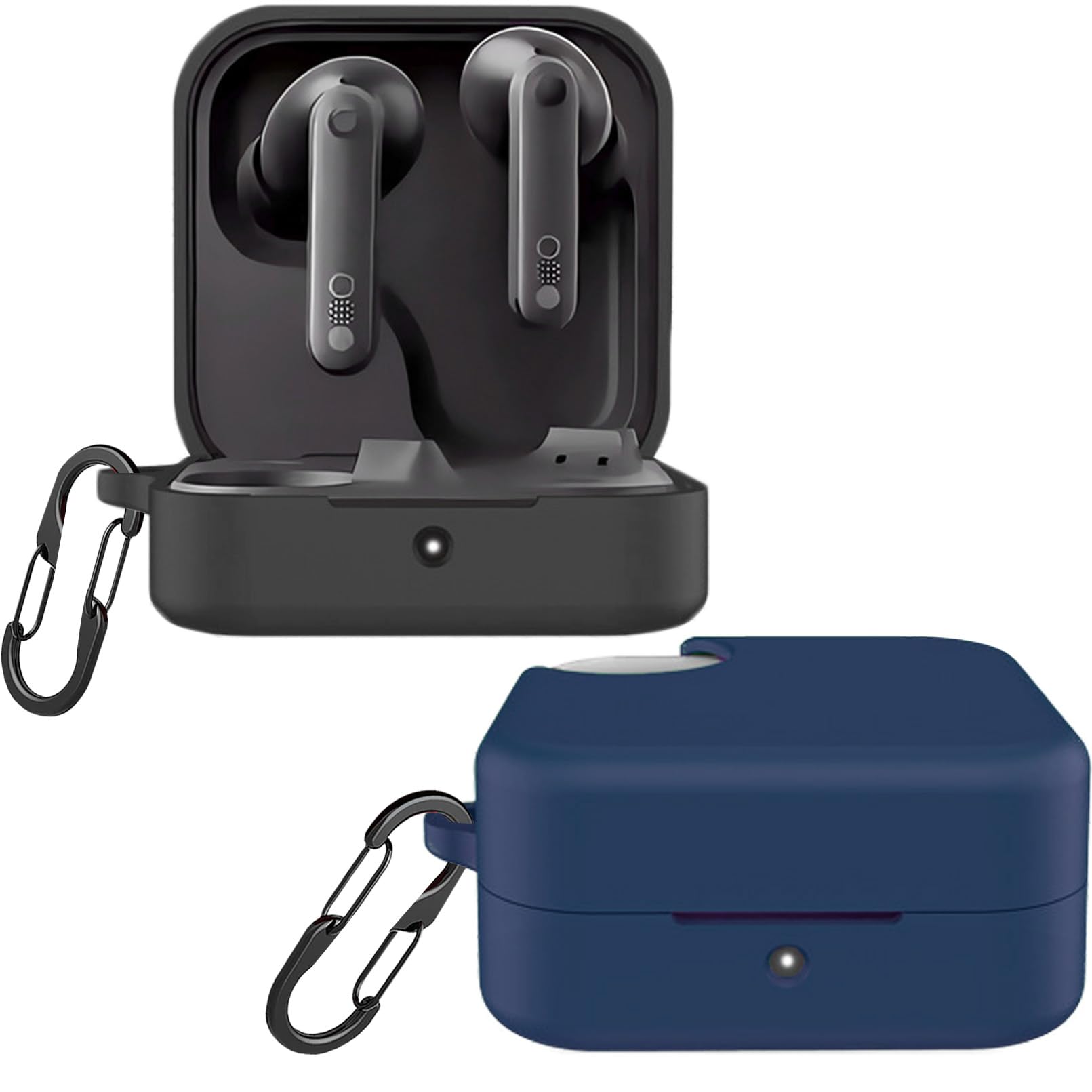 [2 Pack] easyBee Case Compatible with CMF Buds Pro 2 / Buds 2 / Buds 2 Plus Earbuds Charging Cover, 2 Keychain Anti-Lost Strap, Soft Silicone