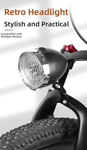 Miniatura 8 de Eléctrica para la iluminación, luces delanteras, faros retro de bicicleta de montaña, conducción 3LED, equipo de conducción nocturna