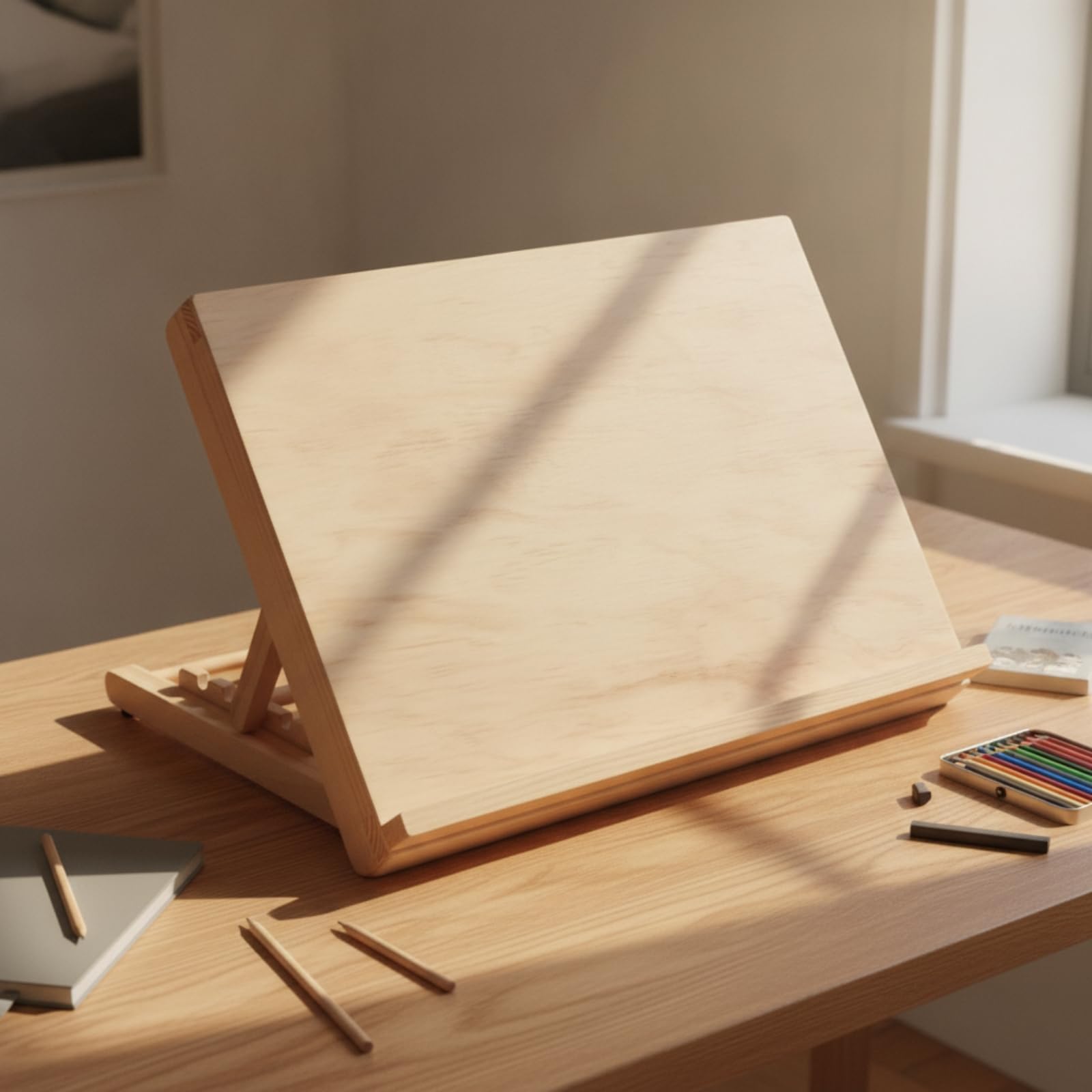 Planche à Dein Table En Bois | Portable, Table En Bois, Compact, pr Bureau, Artistes