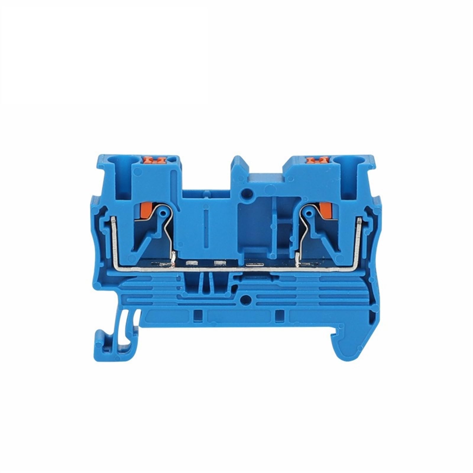 10 Pz PT 2.5 Terminale Push-in 2.5mm² Cavo Connettore Elettrico Morsettiera Su Guida DIN Passante Striscia Spina PT2.5 PT-2.5(PT2.5-blue)