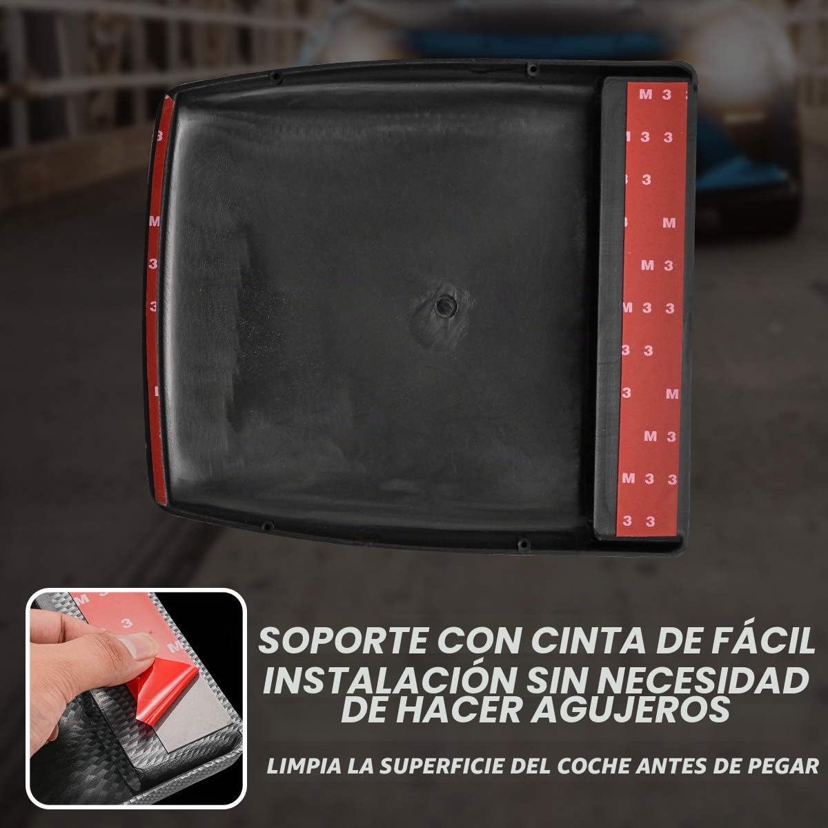 KATUR - Toma de aire decorativa para el capó del coche, ajuste universal
