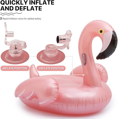 Miniatura 7 de Inflatable Ride-On Giant Swimming Pool Raft Float Floatie Lounge with Stable Wings for Summer Party Decorations Fun, Pool Float for Adults